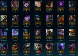Conta lol OURO1 113 campeões 74 skins 10 paginas de runa - League of Legends