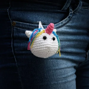 Chaveiro de unicórnio — Cor Sortida - Artesanato e Personalizados