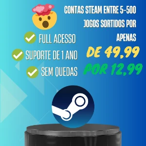 Steam CONTA com mais de 50-500 JOGOS (PROMOÇÃO)