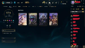 Conta de League of Legends à venda – Nível 698 - 274 Skins LOL