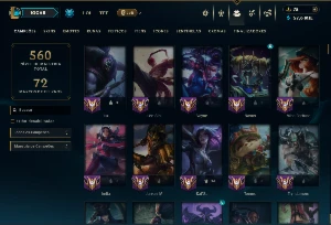 Ferro 1 com TODOS os Champs e 130 Skins +1 Prestigio da Lux - League of Legends LOL