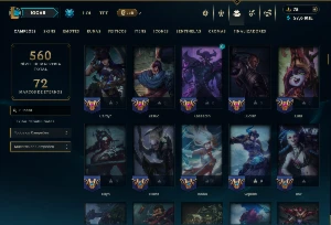 Ferro 1 com TODOS os Champs e 130 Skins +1 Prestigio da Lux - League of Legends LOL