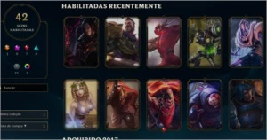Conta League of Legends de 2012 diamante na season 7 LOL
