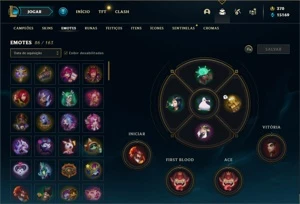 Conta ouro 4 com 53 Champs e 47 Skins - League of Legends LOL