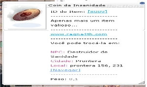 Ragna4th 30 insanidade coin - Ragnarok Online