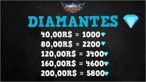 DIAMANTES MOBILE LEGENDS BANG BANG 1000 Diamantes