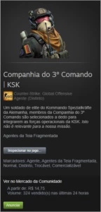 Companhia do 3° Comando (CT) - Counter Strike CS