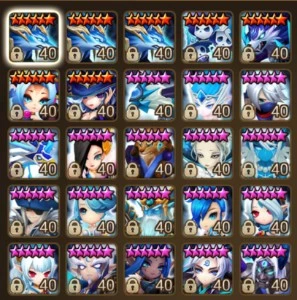 Vendo conta top com muitos LD e muitos mobs 5* - Summoners War