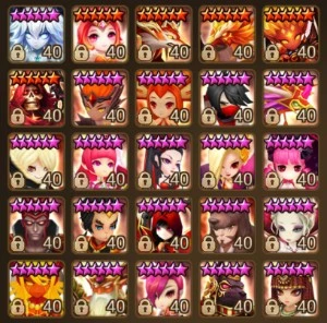 Vendo conta top com muitos LD e muitos mobs 5* - Summoners War