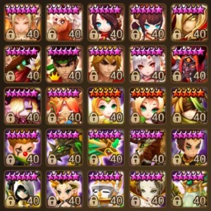 Vendo conta top com muitos LD e muitos mobs 5* - Summoners War