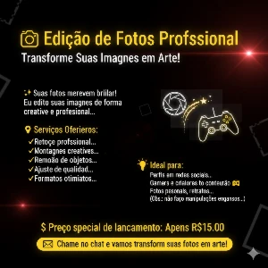 📸 Edição de Fotos Profissional - Digital Services
