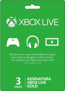 Xbox Live Gold 3 meses Chave do Xbox Live GLOBAL - Gift Cards