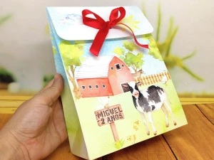 Kit Colorir e Modelar Fazendinha com Sacolinha G - Artesanato e Personalizados