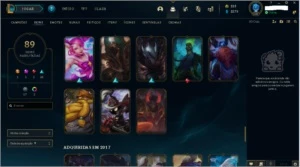 PLATINA FULL CHAMP 90 SKINS - League of Legends LOL