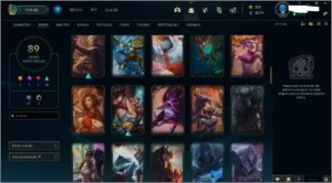 PLATINA FULL CHAMP 90 SKINS - League of Legends LOL