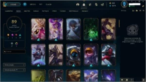 PLATINA FULL CHAMP 90 SKINS - League of Legends LOL