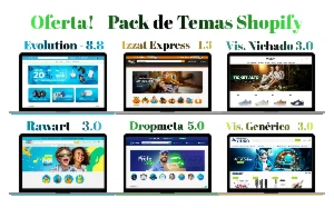 Pack de Temas Shopify + Brindes