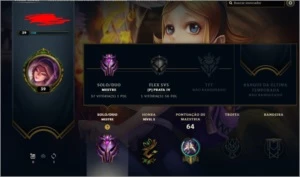 Conta mestre mmr challenger / 77% winrate - League of Legends LOL