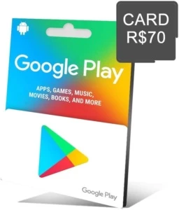 GIFT CARD PLAYSTORE 70,00 R$ - Google Play