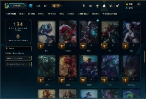 Ouro 4 com 75 Champs e 14 Skins +4 Fragmentos - League of Legends LOL