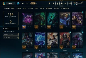 Ouro 4 com 75 Champs e 14 Skins +4 Fragmentos - League of Legends LOL