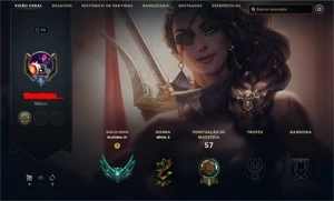 CONTA PLATINA IV LOL - League of Legends