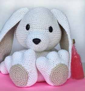 Coelho Orelhudo Amigurumi Bichinhos de Crochê