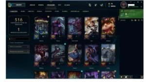 Conta de League of Legends 137 campeões LOL