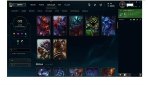 Conta de League of Legends 137 campeões LOL