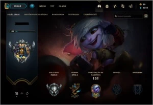 CONTA NÍVEL 134, 24 SKINS, PRATA 2 - League of Legends LOL
