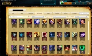 V> LOL 34 CAMPEÕES + DE 17SKINS. - League of Legends