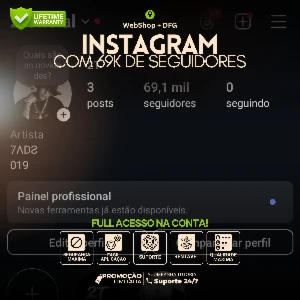 Conta Do Instagram Com 69K De Seguidores Reais