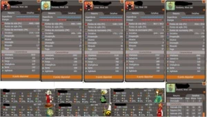 Team 200 // 6 Personagens + Set + Banco - Dofus