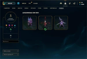 Platina 4 com 60 Champs e 41 Skins - League of Legends LOL