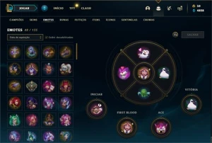 Platina 4 com 60 Champs e 41 Skins - League of Legends LOL