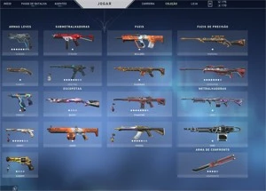 Conta Valorant Ascendent com diversas skins