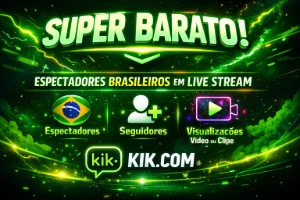 Impulsione sua Live na Kick com Espectadores Br