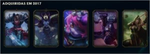 CONTA DE LOL UNRANKED - 22 CAMPEÕES - 4 SKINS - League of Legends