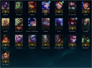 CONTA DE LOL UNRANKED - 22 CAMPEÕES - 4 SKINS - League of Legends