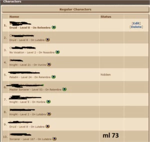 MS 167 LUTABRA - PREÇO PRA SAIR LOGO. - Tibia