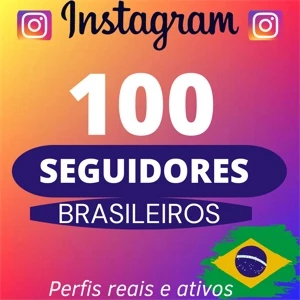 100 Seguidores Brasileiros Reais e ativos - Digital Services