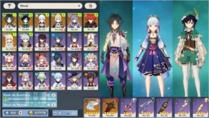 #012 Xiao Ayaka Venti Keqing Diluc Jean +Atlas +Túmulo - Genshin Impact