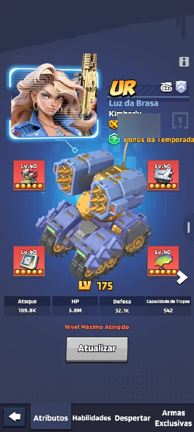 Conta Last War - HQ 35 | Poder 315M+ | VIP 16 | Kimberly UR - Outros