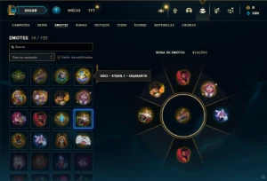 Esmeralda 2 com 30 Champs e 6 Skins + 7 Espolios - League of Legends LOL