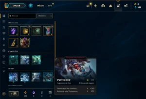 Esmeralda 2 com 30 Champs e 6 Skins + 7 Espolios - League of Legends LOL