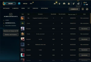 Esmeralda 2 com 30 Champs e 6 Skins + 7 Espolios - League of Legends LOL