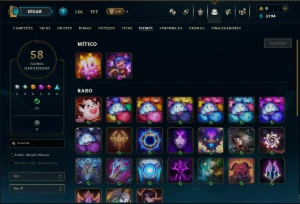 Unranked com 20 Champs e 10 Skins - League of Legends LOL