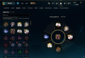 Unranked com 20 Champs e 10 Skins - League of Legends LOL