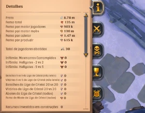 Conta Albion 135M De Fama +(Conta Premium!) + 1 Mês Planilha - Albion Online