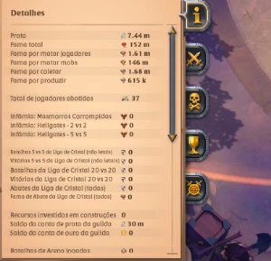 Conta Albion 152M De Fama +(Conta Premium!) + 1 Mês Planilha - Albion Online